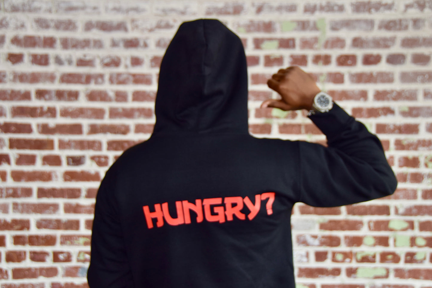 Black “Stay Hungry” Hoodie Set (Unisex)