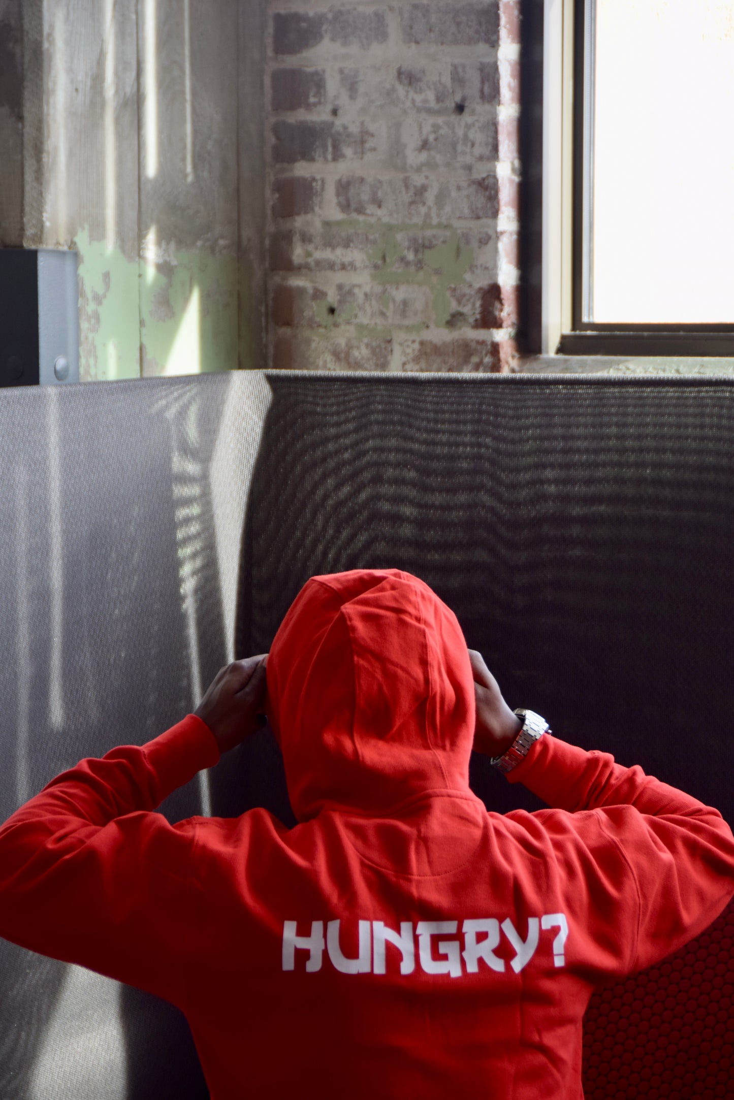 Red “Stay Hungry” Hoodie Set (Unisex)