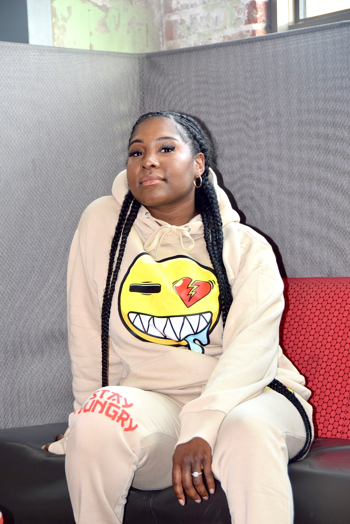 Tan “Stay Hungry” Hoodie Sets (Unisex)