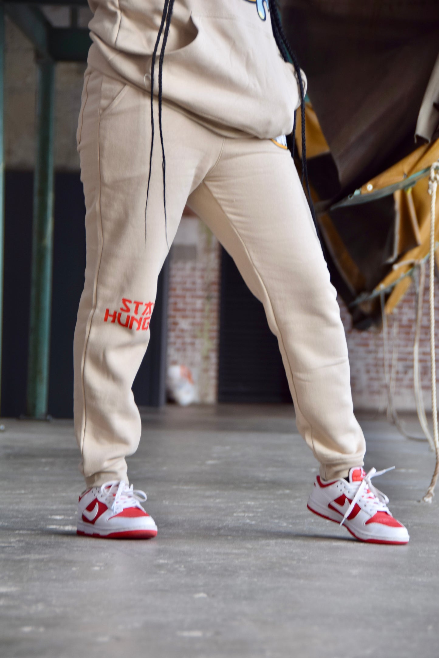 Tan “Stay Hungry” Hoodie Sets (Unisex)