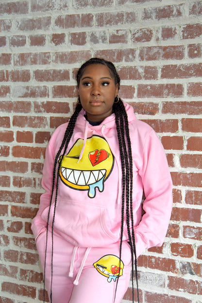 Pink “Stay Hungry” Hoodie Set (Unisex)